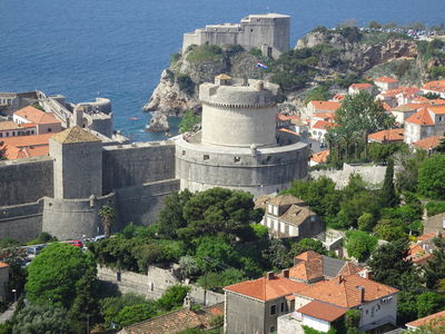 tower and old town dubrovnik
