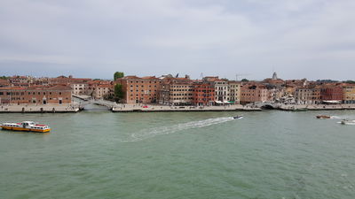 wide view venice from water
